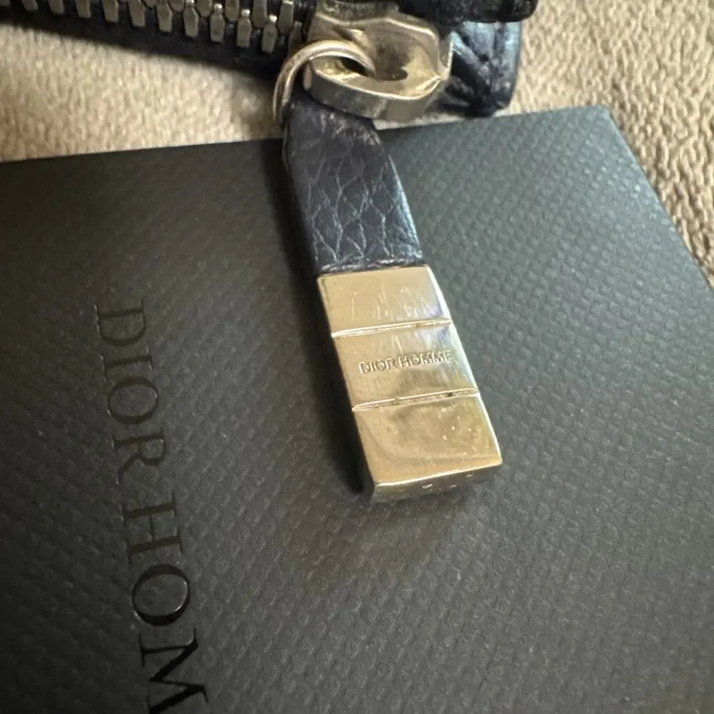 Dior Homme Men’s Leather Portfolio Document Holder Black/Navy – Made in Italy